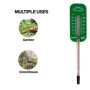 Brannan Sonde thermomètre de sol de jardin – Accessoires de serre idéaux pour mesurer la température du sol pour planter et seme