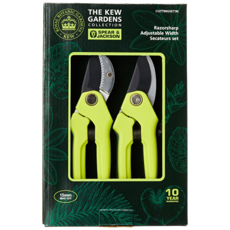 Neill Tools T/A Spear Jackson Razorsharp & Kew Gardens CUTTINGSET3K Bypass + sécateur à enclume Lot