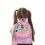 Bluey & Bingo Sac à dos rose – Sac à dos pour chambre d'enfant et d'école avec poche avant à paillettes – Porte-bouteille d'eau 