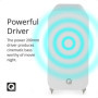 Q ACOUSTICS 3060S Caisson de Basses Actif Blanc Arctique – Type de boîtier : déflecteur Infini, Pilote de 20,3 cm, amplificateur