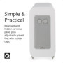 Q ACOUSTICS 3060S Caisson de Basses Actif Blanc Arctique – Type de boîtier : déflecteur Infini, Pilote de 20,3 cm, amplificateur