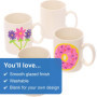 Baker Ross Créez vos propres grandes tasses en porcelaine blanche (paquet de 4) pour les enfants à décorer, arts et métiers