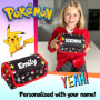Pokémon - Trousse à crayons personnalisée pour enfants - Rouge et durable, Rouge