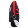 Cruella Trousse de maquillage pour femme Disney Villians Trousse de toilette en peluche, Noir , Taille unique, Trousse de maquil