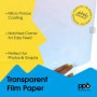 PPD A4 X 50 Films Transparents pour Rétroprojecteur, Impression Jet d'Encre, 10 Feuilles OHP Premium, Noirs Profonds, PPD-34-50