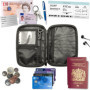 CampTeck U6750 Small Portefeuille Passeport Faraday Signal Blocage RFID Organiseur de Voyage pour Documents, Billets D’Avion, Ar