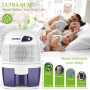 Senelux Mini déshumidificateur d'air portable puissant de 500 ml - Petit déshumidificateur efficace et stable - Absorbeur d'humi