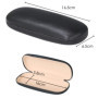 TRIXES Etui Lunettes Noir en Simili Cuir pour à Cadres Petits ou Moyens boîtier lunettes rigide