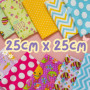 TRIXES Lot de 10 carrés de tissu de Pâques - Motifs de Pâques de poussins, œufs, fleurs, lapins - Tissu artisanal pour couture, 