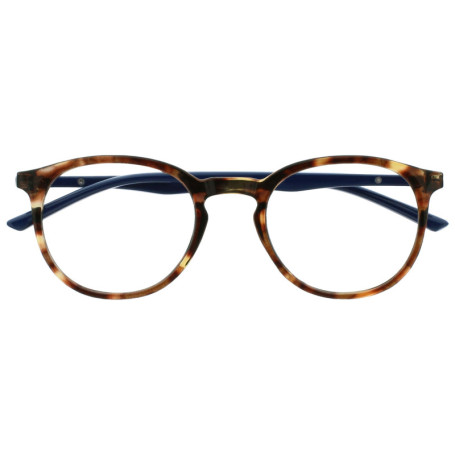 OPULIZE Met Lunettes de Lecture Anti-Lumière Bleue Monture Ronde et Mince Charnières à Ressort Améliore le Sommeil Jeux Ordinate