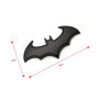SKS Distribution® Emblème 3D Noir en Acier Inoxydable Chauve-Souris Batman pour Voiture.