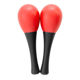 Mad About MAR01 Mini Maracas en Rouge Oeuf Shaker Maracas Paire de Percussions pour écoles et groupes de Percussion
