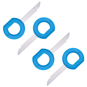 Outil de démontage d'autoradio avec clé de déverrouillage DIN, Jeu de clés pour Audi, VW Volkswagen, Mercedes Benz, BMW OEM, Bro