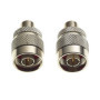 Keple Adaptateur coaxial RF de Type F Femelle vers N-mâle de Type F Femelle de Type N mâle - Lot de 2