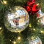 Volumoon 11 Pièces Boules Disco Miroir,Boules à Facettes Argentées Boule Disco,Boule à Facette Miroir Disco Ball Boule Miroir,Dé