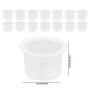 Dokeno Lot de 100 Gobelets Jetables pour Encre de Tatouage, Petites Tasse de Pigment, Coupes Encres en Silicone, Tattoo Ink Caps