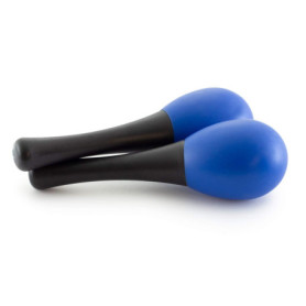 TIGER MAR28-BL Mini-œuf Maracas pour enfants - Instrument de percussion à secouer - Bleu - Une paire