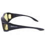 Rapid Eyewear Surlunettes pour conduite de nuit, noires, pour hommes et femmes, à porteur par-dessus les lunettes habituelles; v