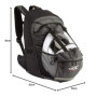 JDC Sac à Dos Moto étanche 24 L avec Espace pour Le Casque, Extensible à 36 L – Frontier