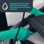 UNIGLOVES PRO.TECT Green HD+ Gants jetables en nitrile avec manchette allongée - Ultra résistants, usage unique, multi-usages, s