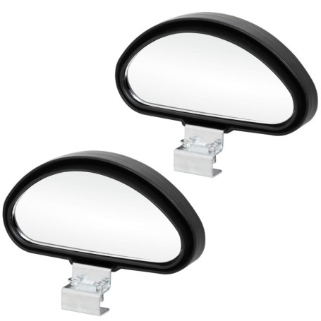 TRIXES 2 X Miroirs d'Angles Morts Grand Angle Réglables pour Voiture Camionnette Remorquage