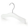 Hangerworld Lot de 12 Cintres en Bois Blanc pour Bébés - 25 cm