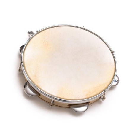 Capoeira Cuir Pandeiro Tambour Tambourine Samba Brasil en Bois Instrument de Musique 10 "