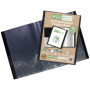 eco-eco Eco042x2 Lot de 2 porte-vues 10 pochettes en plastique Noir Format A4 50% recyclé