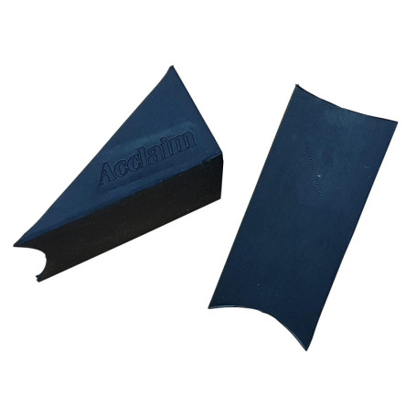 Acclaim Lot de 2 bols de bowling antidérapants en caoutchouc noir 5,5 cm x 3 cm x 3 cm