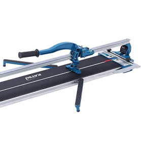 KATSU 600mm Coupe-Carreaux Manuel Professionnel avec Rail Coulissant Unique et Guide Laser, Aluminium Base, pour Coupe de Précis