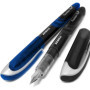 Zebra Fuente - Stylo-plume jetable - Encre colorée - Noir, bleu et rouge