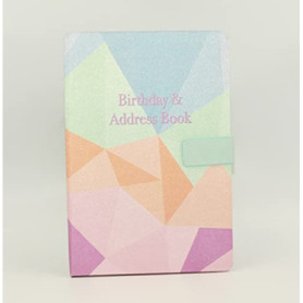 Sixstore Carnet d'Adresses Téléphoniques et d'anniversaire Index A-Z Belle Couverture en Tissu De Style Vintage Couverture Rembo