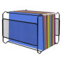 Belle Vous Support Dossier Suspendu A4 en Maille Métallique Noire - 33,5 x 28,2 x 25 cm - Capacité de 30 Documents Environ - Boi