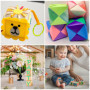 Belle Vous Cube en Bois (Lot de 20) - Petits Cubes en Bois Brut 5 x 5 x 5 cm - Cubes Bois de Pin Naturel - Cube Bois Bricolage, 