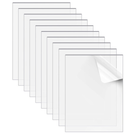 Belle Vous Lot de 10 Plaque Acrylique Transparent - Plexi 1mm de 20 x 25,5 cm Plexiglas Transparent pour le Remplacement - Cadre