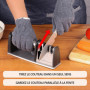 Belle Vous Aiguiseur Couteau de Cuisine Professionnel 4 en 1 - Affuteur Couteau Manuel 4 Niveaux - Diamant, Tungstène, Céramique