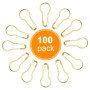 Jinlaili 100 Pièces Épingles de Sécurité en Forme de Gourde, Ampoule Broches Calebasse Or, Goupilles en Métal avec Boîte de Rang