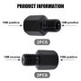 4 Pièces Adaptateur Vis Rétroviseur Moto, Adaptateur de Miroir de Moto Scooter, M10 Filetage Droit Vers M10 Filetage à Gauche/Fi
