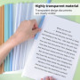 10 Feuilles Dossier Coulissante Transparent, Chemise de Couvertures de Rapports avec Barre Coulissante, A4 Reliure Dossier, Rapp