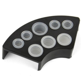 300 Pieces Tatouage Tasses avec 2 Porte-Gobelets de Tatouage, Coupes D'Encre Tatouer 3 Tailles, Tatouage Tasses en Plastique Pre