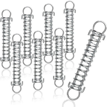Belle Vous (Lot de 8) Ressort de Traction en Acier Inoxydable - Longueur 170 mm, Diamètre 3 mm - Ressort de Rappel à Double Croc