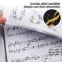 Dossier De Musique A4 Dossier De Rangement Pour Partition De Musique, Classeur Partition Extensible 4 Pages, Chemises Pour Parti