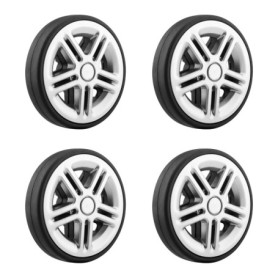 Wisebom 4 Pcs Roulettes de Valise de Remplacement, Roues de Remplacement pour Valise Roues de Bagages de Remplacement, Roues de 