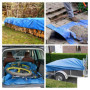 Perel Bâche, bâche imperméable, bache de Protection extérieur, hivernage, très résistante, 10 œillets, Angles renforcés, rectang