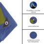 Perel Bâche, bâche imperméable, bache de Protection extérieur, hivernage, très résistante, 10 œillets, Angles renforcés, rectang