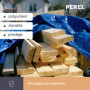 Perel Bâche, bâche imperméable, bache de Protection extérieur, hivernage, très résistante, 12 œillets, Angles renforcés, rectang