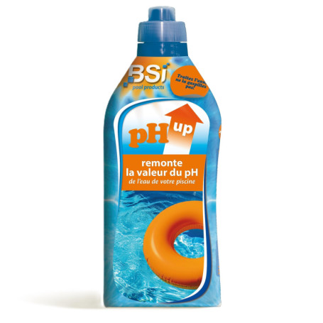 BSI pH Up Liquide pour Augmenter pH de piscine 1 L, Bleu