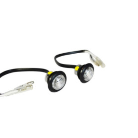 Alchemy Parts Petits clignotants LED pour motos - Mini micros à montage affleurant pour carénage ou carrosserie - Lumière orange