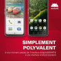Emporia Smart.6 Téléphone Portable pour Personnes âgées, 5G Volte, Smartphone sans contrat, téléphone Portable avec Bouton d'app