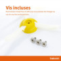 BAKUUM Lot de 3 brosses latérales x3 vis, pour iRobot Roomba Series 800 et 900. Balais avec poils ultra durables.